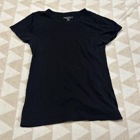 J crew black short sleeve studio tee shirt - Picture 1 of 5